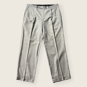 EUC | Eddie Domani | Striped Dress Pants | Gray | Men’s 38R